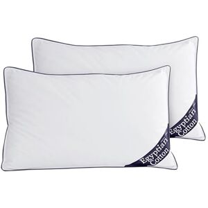 GC GAVENO CAVAILIA Premium Egyptian Cotton Pillow Pair Breathable Bed Pillows 2 Pack Hotel Quality Super Soft Pillow For Neck & Shoulder Support Standard Size Firm Pillows (48x74 Cm) Navy GC GAVENO CAVAILIA Premium Egyptian Cotton Pillow Pair Breathable Bed Pillows 2 Pack Hotel Quality Super Soft Pillow For Neck & Shoulder Support Standard Size Firm Pillows (48x74 Cm) Navy