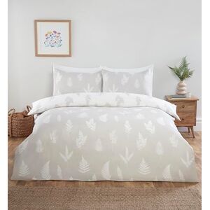 Rapport Home Single Duvet Cover Set Natural Floral Microfibre Bedding with Fitted Sheet & Pillowcase Soft, Easy Care Complete Bedroom Decor (135x200cm) Rapport Home Single Duvet Cover Set Natural Floral Microfibre Bedding with Fitted Sheet & Pillowcase Soft, Easy Care Complete Bedroom Decor (135x200cm)