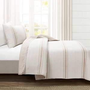 Lush Decor Farmhouse Stripe Reversible Cotton 2 Piece Quilt Bedding Set, Twin-XL, Neutral Lush Decor Farmhouse Stripe Reversible Cotton 2 Piece Quilt Bedding Set, Twin-XL, Neutral