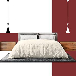 GC GAVENO CAVAILIA 400 Thread Count Double Bed Cover Set- 100% Egyptian Cotton Bedding- Easy Care Reversible Quilt Cover Set With Pillow Cases- Cream GC GAVENO CAVAILIA 400 Thread Count Double Bed Cover Set- 100% Egyptian Cotton Bedding- Easy Care Reversible Quilt Cover Set With Pillow Cases- Cream
