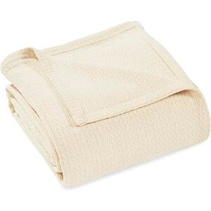 Superior Cotton Waffle Throw Blanket, Lightweight Breathable Bedding, for Travel, Dorm, Apartment, or Home, Machine Washable, Ultra Soft and Cozy, All-Season Covering, Throw, Ivory Superior Cotton Waffle Throw Blanket, Lightweight Breathable Bedding, for Travel, Dorm, Apartment, or Home, Machine Washable, Ultra Soft and Cozy, All-Season Covering, Throw, Ivory