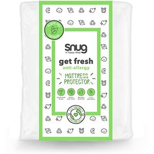 Snug is happy sleep Snug Get Fresh Mattress Protector Anti Allergy and Anti-Bacterial Mattress Pad Cover with Elasticated Straps to Fit All Mattress Depths – Single – 190 x 90cm White Snug is happy sleep Snug Get Fresh Mattress Protector Anti Allergy and Anti-Bacterial Mattress Pad Cover with Elasticated Straps to Fit All Mattress Depths – Single – 190 x 90cm White