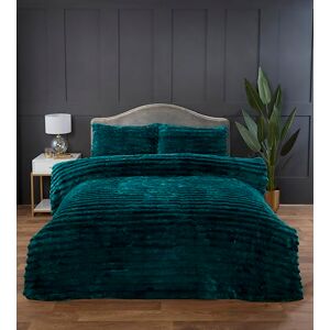 Rapport Home Chunky Ribbed Premium Luxury Faux Rabbit Fur Duvet Cover Set Kingsize Racing Green Soft and Warm Fluffy Bedding Set Rapport Home Chunky Ribbed Premium Luxury Faux Rabbit Fur Duvet Cover Set Kingsize Racing Green Soft and Warm Fluffy Bedding Set