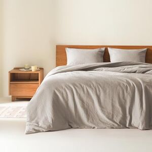 Comfort Spaces Taupe Queen Comforter Set 3 Pieces Breathable Woven Waffle Knit Comforter Sets, Modern Farmhouse Boho Comforter & Shams, All Season Microfiber Queen Bed Set, Full/Queen Comfort Spaces Taupe Queen Comforter Set 3 Pieces Breathable Woven Waffle Knit Comforter Sets, Modern Farmhouse Boho Comforter & Shams, All Season Microfiber Queen Bed Set, Full/Queen