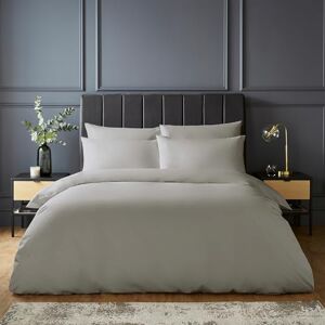 Silentnight Pure Cotton Duvet Set Luxurious Cool Soft Touch 200 Thread Count Button Fastening Breathable 100% Cotton Quilt Cover + Pillowcase Bed Set Machine Washable, Light Grey, Double Silentnight Pure Cotton Duvet Set Luxurious Cool Soft Touch 200 Thread Count Button Fastening Breathable 100% Cotton Quilt Cover + Pillowcase Bed Set Machine Washable, Light Grey, Double