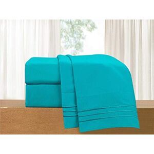 Elegant Comfort Luxury 4-Piece Bed Sheet Set Luxury Bedding 1500 Premium Hotel Quality Microfiber, Wrinkle Resistant Cool & Breathable, Easy Elastic Fitted, Full, Teal Elegant Comfort Luxury 4-Piece Bed Sheet Set Luxury Bedding 1500 Premium Hotel Quality Microfiber, Wrinkle Resistant Cool & Breathable, Easy Elastic Fitted, Full, Teal