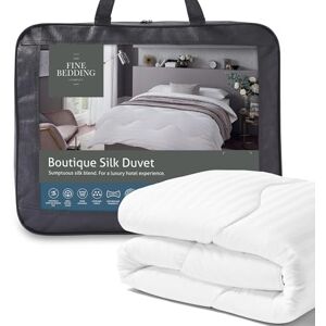 The Fine Bedding Company Boutique Silk Duvet Luxury Bedding Machine Washable (Summer (4.5 Tog), Single) The Fine Bedding Company Boutique Silk Duvet Luxury Bedding Machine Washable (Summer (4.5 Tog), Single)