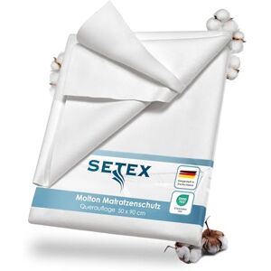 SETEX Molleton Mattress Protector – 100% Cotton, White, Cotton, White, 50 x 90 cm Doppelpack SETEX Molleton Mattress Protector – 100% Cotton, White, Cotton, White, 50 x 90 cm Doppelpack