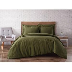 Brooklyn Loom Duvet Set - Olive Green - Queen - Bedding Brooklyn Loom Duvet Set - Olive Green - Queen - Bedding