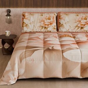 PETTI Artigiani Italiani Winter Quilt, Winter Duvet, Double Sided Quilt, Solid Colour and Digital Floral Print 25 26, 100% Microfibre, Made in Italy PETTI Artigiani Italiani Winter Quilt, Winter Duvet, Double Sided Quilt, Solid Colour and Digital Floral Print 25 26, 100% Microfibre, Made in Italy