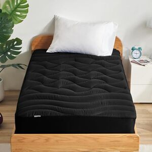 SLEEP ZONE Twin Mattress Topper - Cooling, Thick, 3-Zone Support SLEEP ZONE Twin Mattress Topper - Cooling, Thick, 3-Zone Support
