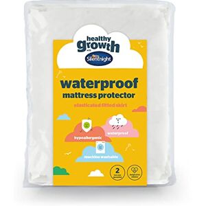Silentnight Healthy Growth Waterproof Mattress Protector Deep 30cm Quiet Waterproof Mattress Pad with Fitted Skirt and Soft Touch Cover Hypoallergenic, Single, White Silentnight Healthy Growth Waterproof Mattress Protector Deep 30cm Quiet Waterproof Mattress Pad with Fitted Skirt and Soft Touch Cover Hypoallergenic, Single, White