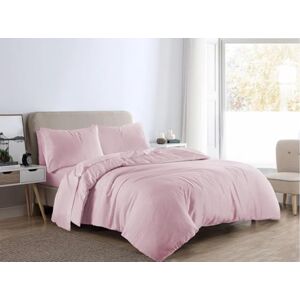 Kampala Hill Plain Dye Flannelette Bedding Brushed Cotton Duvet Cover Set Pink King Kampala Hill Plain Dye Flannelette Bedding Brushed Cotton Duvet Cover Set Pink King
