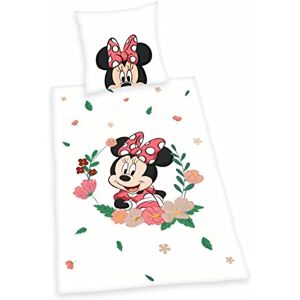 Herding Disney's Minnie Mouse Bedding Set, Pillowcase 80 x 80 cm, Duvet Cover 135 x 200 cm, With Button Closure, 100% Cotton/Flannel, Multicoloured Herding Disney's Minnie Mouse Bedding Set, Pillowcase 80 x 80 cm, Duvet Cover 135 x 200 cm, With Button Closure, 100% Cotton/Flannel, Multicoloured