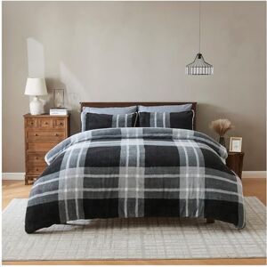 GC GAVENO CAVAILIA Fleece Bedding King Size Duvet Set Faux Fur Teddy Duvet Cover with Pillow Cases Warm, Soft Geometric Bedding & Linen Breathable Fluffy Quilt Covers (230x220), Charcoal/Grey GC GAVENO CAVAILIA Fleece Bedding King Size Duvet Set Faux Fur Teddy Duvet Cover with Pillow Cases Warm, Soft Geometric Bedding & Linen Breathable Fluffy Quilt Covers (230x220), Charcoal/Grey
