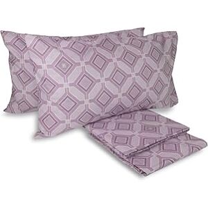 hermet Laura Biagiotti, Double Bed Sheet Set, Cotton, Bed Set, 100% Cotton, Top Sheet, Fitted Sheet, Pair of Pillowcases, Geometric Alcamar Powder Pattern hermet Laura Biagiotti, Double Bed Sheet Set, Cotton, Bed Set, 100% Cotton, Top Sheet, Fitted Sheet, Pair of Pillowcases, Geometric Alcamar Powder Pattern