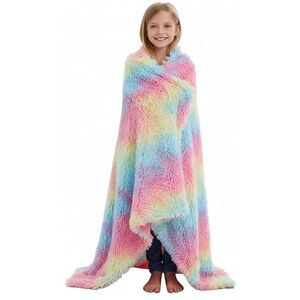 Kanguru Rainbow Fleece Blanket – Soft Fluffy Sofa Throw for Kids & Adults, Cosy Bed Cover, Pastel Rainbow Plush Blanket – 130×170 cm (51×67 in) Kanguru Rainbow Fleece Blanket – Soft Fluffy Sofa Throw for Kids & Adults, Cosy Bed Cover, Pastel Rainbow Plush Blanket – 130×170 cm (51×67 in)