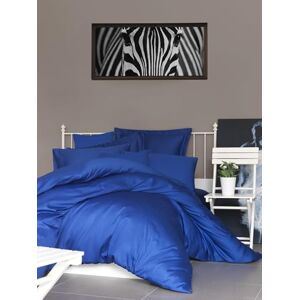 Nuit Des RĂªves Dark Blue Cotton Satin Double Quilt Cover Set - Bedding Set Nuit Des RĂªves Dark Blue Cotton Satin Double Quilt Cover Set - Bedding Set