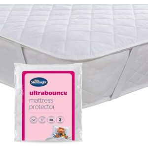 Silentnight Ultrabounce Mattress Protector Soft Ultra-Bouncy Fibres Prolong Mattress Life Easy Fit Straps Hypoallergenic & Machine Washable Comfortable & Durable Bed Protection, Double Silentnight Ultrabounce Mattress Protector Soft Ultra-Bouncy Fibres Prolong Mattress Life Easy Fit Straps Hypoallergenic & Machine Washable Comfortable & Durable Bed Protection, Double