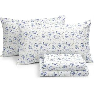 Linen Market Queen Sheets Blossoms Blue - Soft & Cooling Bed Sheets Linen Market Queen Sheets Blossoms Blue - Soft & Cooling Bed Sheets