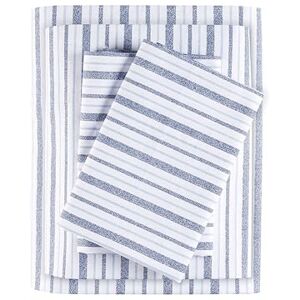 Madison Park Essentials 100% Cotton Sheets, Breathable&Soft Cotton Bed Sheets, Printed Design, Elastic Pocket Cotton Sheet Set Fits Up to 17" Mattress, All Season, Queen Blue Stripes 4 Piece Madison Park Essentials 100% Cotton Sheets, Breathable&Soft Cotton Bed Sheets, Printed Design, Elastic Pocket Cotton Sheet Set Fits Up to 17" Mattress, All Season, Queen Blue Stripes 4 Piece
