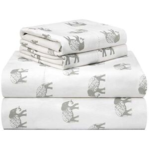 Pointehaven Elephant Velvet Feel Cotton Sheet Set - Queen - Warm & Cozy - Deep Pockets Pointehaven Elephant Velvet Feel Cotton Sheet Set - Queen - Warm & Cozy - Deep Pockets