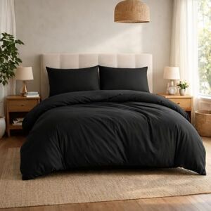 Komfortec Microfiber Bed Linen - Black - Bed Linen Komfortec Microfiber Bed Linen - Black - Bed Linen