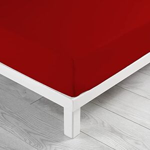 Douceur d'intérieur Burgundy Cotton Fitted Sheet - Fitted Sheet Douceur d'intérieur Burgundy Cotton Fitted Sheet - Fitted Sheet