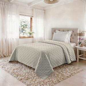 Italian Bed Linen Sabbia/Crema Water Washed Summer Quilt, Microfibre Duvet, Quilted and 100 g Filling, Bed 1.5 220 x 250 cm Italian Bed Linen Sabbia/Crema Water Washed Summer Quilt, Microfibre Duvet, Quilted and 100 g Filling, Bed 1.5 220 x 250 cm