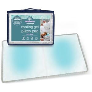 Silentnight Restore Cooling Pillow Pad Cooling Mat Gel Pillow Cushion Insert for Night Sweats Sleeping Helps Absorb Body Heat, Prevent Overheating and Improve Sleep Quality 60x40cm Silentnight Restore Cooling Pillow Pad Cooling Mat Gel Pillow Cushion Insert for Night Sweats Sleeping Helps Absorb Body Heat, Prevent Overheating and Improve Sleep Quality 60x40cm