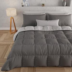 PETTI Artigiani Italiani , Quilts, Warm and Soft Comforter, Microfiber Duvet, 100% Made in Italy, Microfibre, Gray, King Size (240x260 cm) PETTI Artigiani Italiani , Quilts, Warm and Soft Comforter, Microfiber Duvet, 100% Made in Italy, Microfibre, Gray, King Size (240x260 cm)