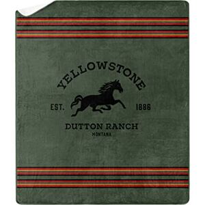 Northwest Yellowstone Silk Touch Sherpa Throw Blanket, 60" x 70", Ranch Blanket Northwest Yellowstone Silk Touch Sherpa Throw Blanket, 60" x 70", Ranch Blanket