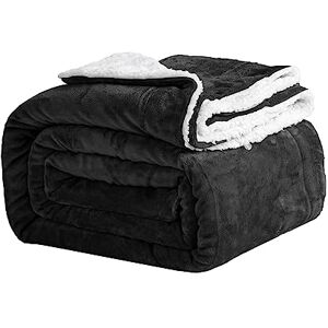 Good Nite Bed Throw Blanket 230x270cm Sherpa Flannel Blankets Fleece Fluffy Throw Lightweight Microfiber Solid for Sofa (Black, Super King) Good Nite Bed Throw Blanket 230x270cm Sherpa Flannel Blankets Fleece Fluffy Throw Lightweight Microfiber Solid for Sofa (Black, Super King)