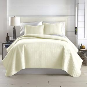 Southshore Fine Living, Inc. Vilano Springs, Premium Quality, Soft, Wrinkle, Fade, & Stain Resistant, Easy Case, Oversized Quilt Cover Set with 1 Quilt Set and 2 Shams, King / California King, Off-White Southshore Fine Living, Inc. Vilano Springs, Premium Quality, Soft, Wrinkle, Fade, & Stain Resistant, Easy Case, Oversized Quilt Cover Set with 1 Quilt Set and 2 Shams, King / California King, Off-White