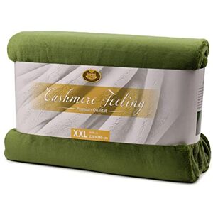 Gözze - Cashmere-Feeling - 500 g/m² - 220x240 cm - Dark Green - Blanket Gözze - Cashmere-Feeling - 500 g/m² - 220x240 cm - Dark Green - Blanket
