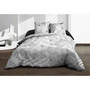 Le linge de Jules Duvet Cover 240 x 260 cm + 2 Pillowcases – Pure Cotton 57 Thread Count – Olinda Grey Le linge de Jules Duvet Cover 240 x 260 cm + 2 Pillowcases – Pure Cotton 57 Thread Count – Olinda Grey