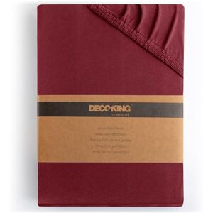 DecoKing Fitted Sheet Super Emperor 100% Combed Cotton Soft Jersey Bed Sheet 200x220-220x240 cm Burgundy Amber DecoKing Fitted Sheet Super Emperor 100% Combed Cotton Soft Jersey Bed Sheet 200x220-220x240 cm Burgundy Amber