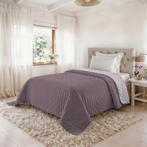 Italian Bed Linen Summer Quilt Water Washed Microfibre Duvet Quilted and 100 g Filling, Bed 1.5 220 x 250 cm Elderberry/Orchid Italian Bed Linen Summer Quilt Water Washed Microfibre Duvet Quilted and 100 g Filling, Bed 1.5 220 x 250 cm Elderberry/Orchid