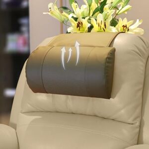 AmazeCov Non-Slip Head Pillow for Recliners Neck Support Memory Foam Cushion with Breathable Perforated Leather Cover, Offering Relief at Home, Office, and Travels,Brown AmazeCov Non-Slip Head Pillow for Recliners Neck Support Memory Foam Cushion with Breathable Perforated Leather Cover, Offering Relief at Home, Office, and Travels,Brown