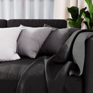 Soleil d'ocre Adele Throw Blanket 140 x 200 cm Polycotton Grey Soleil d'ocre Adele Throw Blanket 140 x 200 cm Polycotton Grey