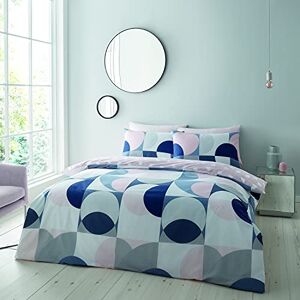 Catherine Lansfield Sirkel Geo 155 x 220 cm Duvet Cover and 1 80 x 80 cm Pillowcase Blush Catherine Lansfield Sirkel Geo 155 x 220 cm Duvet Cover and 1 80 x 80 cm Pillowcase Blush