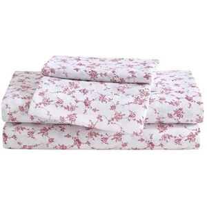 Betsey Johnson Queen Bed Sheets, Soft & Lightweight Bedding, Fade & Wrinkle Resistant (Floral Toile Pink, Queen) Betsey Johnson Queen Bed Sheets, Soft & Lightweight Bedding, Fade & Wrinkle Resistant (Floral Toile Pink, Queen)