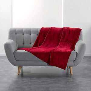 Douceur d'Intérieur DOUCEUR D'INTERIEUR Plain Flannel Blanket 125 x 150 cm Carmine Douceur d'Intérieur DOUCEUR D'INTERIEUR Plain Flannel Blanket 125 x 150 cm Carmine
