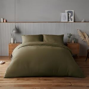 Silentnight Supersoft Duvet Set Cosy & Comfortable Delicate Touch Luxurious Easy Care Microfibre with Button Fastening Stylish & Modern Duvet Quilt Cover + Pillowcase Bed Set, King, Olive Green Silentnight Supersoft Duvet Set Cosy & Comfortable Delicate Touch Luxurious Easy Care Microfibre with Button Fastening Stylish & Modern Duvet Quilt Cover + Pillowcase Bed Set, King, Olive Green