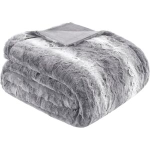 Madison Park Zuri Oversized Faux Fur Throw - Luxury Blanket Madison Park Zuri Oversized Faux Fur Throw - Luxury Blanket