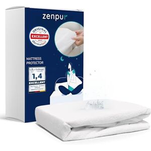 ZenPur Waterproof King Size Mattress Protector 160x200 cm – Hypoallergenic, Anti-Mite, Antibacterial Cover – BI-OME Treated, Made in EU ZenPur Waterproof King Size Mattress Protector 160x200 cm – Hypoallergenic, Anti-Mite, Antibacterial Cover – BI-OME Treated, Made in EU