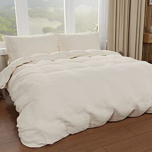 PETTI Artigiani Italiani Double Duvet Cover, Duvet Cover and Pillowcases in Microfiber, Solid Color Cream, 100% Made in Italy PETTI Artigiani Italiani Double Duvet Cover, Duvet Cover and Pillowcases in Microfiber, Solid Color Cream, 100% Made in Italy