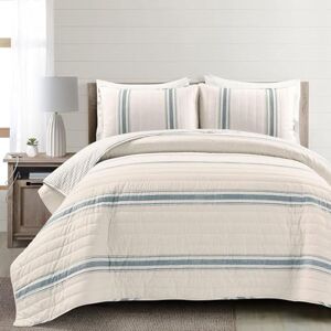 Lush Decor Farmhouse Stripe - Reversible Duvet Set - Cotton Lush Decor Farmhouse Stripe - Reversible Duvet Set - Cotton