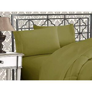 Elegant Comfort 1500 Thread Count Wrinkle & Fade Resistant Egyptian Quality Ultra Soft Luxurious 2-Piece Pillowcases, Standard Size, Green Elegant Comfort 1500 Thread Count Wrinkle & Fade Resistant Egyptian Quality Ultra Soft Luxurious 2-Piece Pillowcases, Standard Size, Green