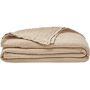 ESSIX Plain Cotton Gauze Blanket, Jazzy, 130 x 170 cm ESSIX Plain Cotton Gauze Blanket, Jazzy, 130 x 170 cm